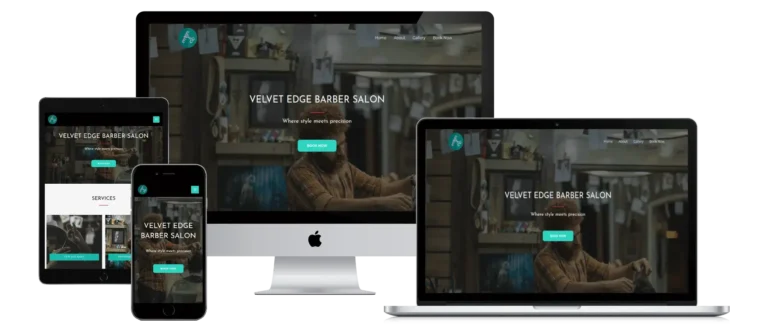 Barber salon website template